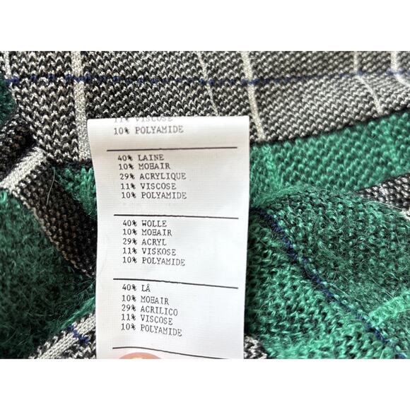 Anthropologie Aldo Martins Plaid Mohair Wool Sweater Dress Womens XS Chic Office - Picture 12 of 13